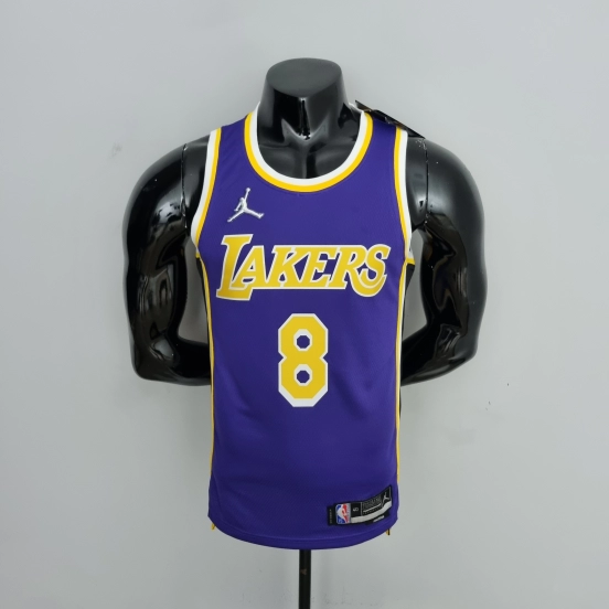 75th Anniversary BRYANT#8 Los Angeles Lakers Jordan Purple NBA Jersey