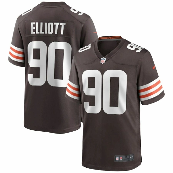 Men's Jordan Elliott Brown Player Limited Team Jersey