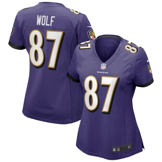 Women's Eli Wolf Purple Player Limited Team Jersey