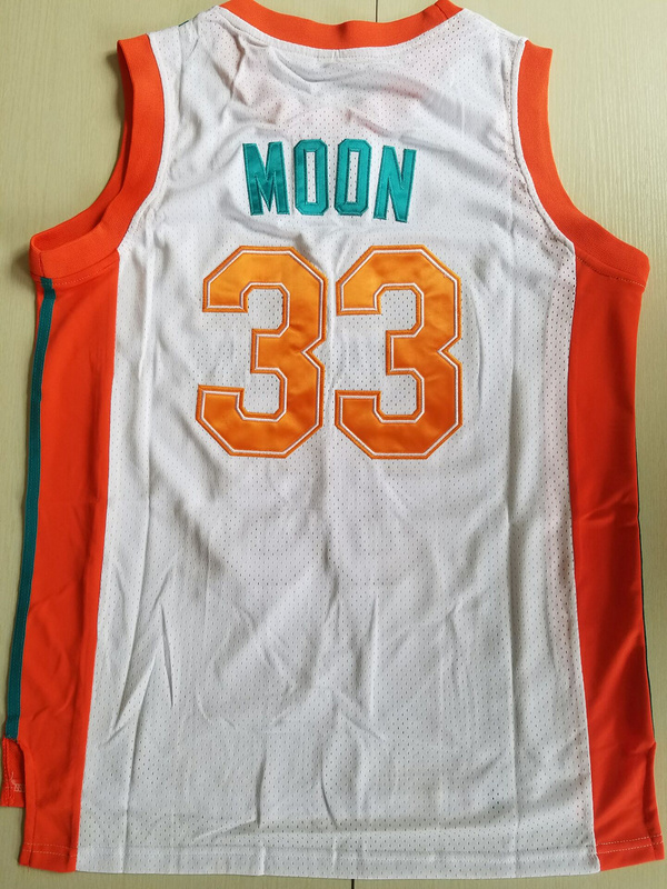 Flint Tropics 33 Jackie Moon Teal Basketball Jersey Semi Pro Team New