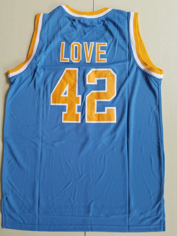 Love 42 UCLA College Light Blue Basketball Jersey
