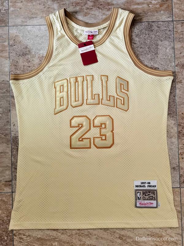 Men's Michael Jordan Golden Retro Classic Team Jersey
