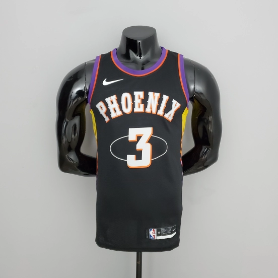 2022 Season Suns Paul #3 Suns City Edition Black NBA Jersey