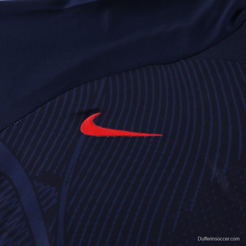 2024 Nike Navy Half Zipper Jacket+Pants