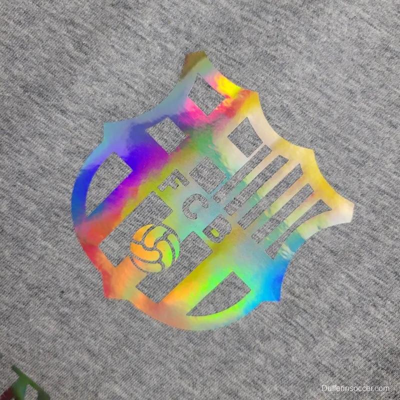 24/25 Barcelona x Balmain  Gray Training Jersey