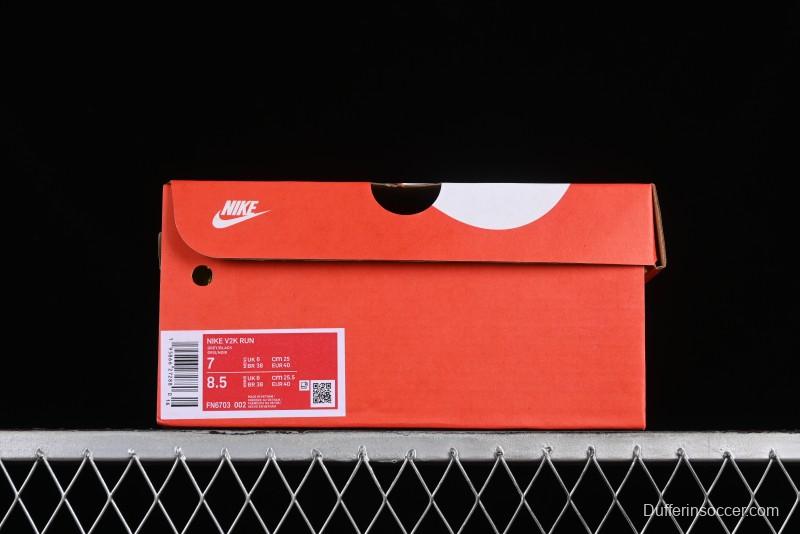 Nike Runtekk V2K Retro Low-Top Running Shoes with Cushlon Midsole and Distressed Effect - FN6703-002