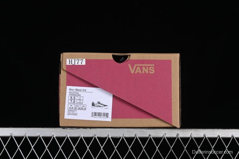 Vans Classics Knu Skool Cow Print Chunky Tongue Skate Shoes - VN0009QCB9P
