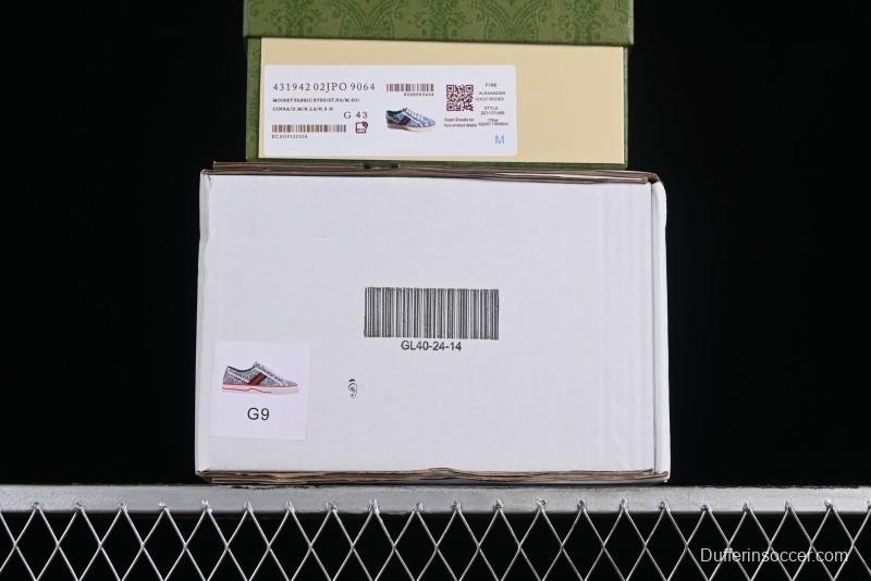 Gucci Tennis 1977 Print Sneaker Retro Casual Canvas Shoes - 02JPO9064