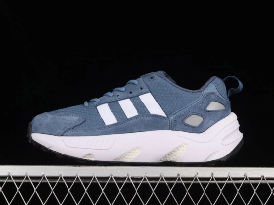Adidas Originals ZX 22 Boost Retro Running Shoes with Popcorn Sole - GY1623