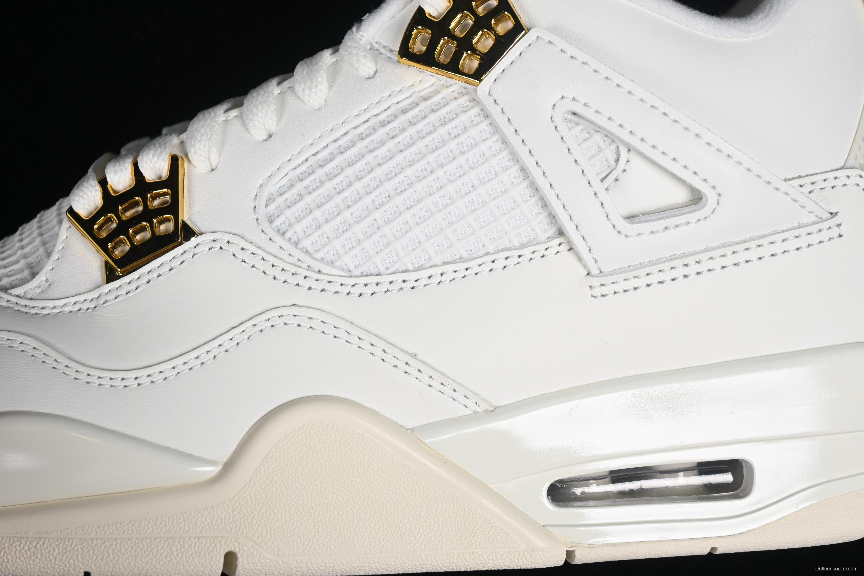 Nike Air Jordan 4 Retro Metallic Gold Basketball Shoes - AQ9129-170