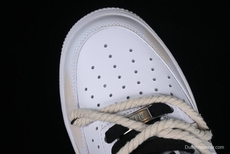 Nike Air Force 1 '07 Low Custom Anime Themed Hand-Painted Swoosh Strap Low-Top Casual Sneakers - ZH0316-013
