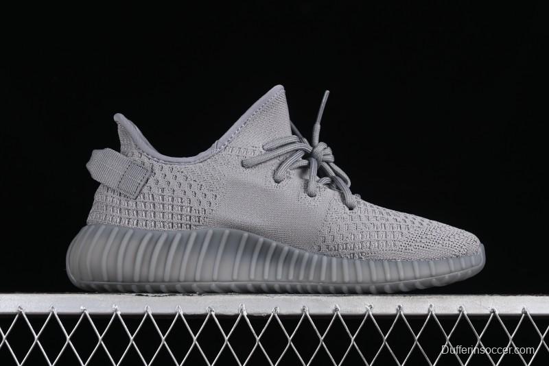 Adidas Yeezy 350 Boost V2 Running Shoes with Space Ash Colorway - IF3219