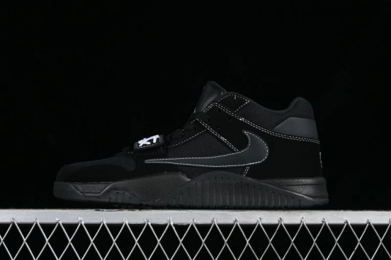 Nike Travis Scott x Jordan Cut The Check AJ1 Basketball Shoes with Velcro Strap - DR9317-001