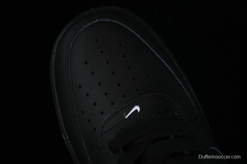 Nike Air Force 1 '07 Low Classic Black White Swoosh Casual Sneakers - FZ0627-010