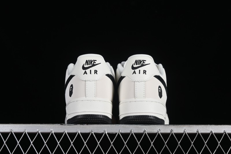 Nike Air Force 1 '07 Low BAPE Collaboration - White Black Camo Casual Sneakers - BA8806-845