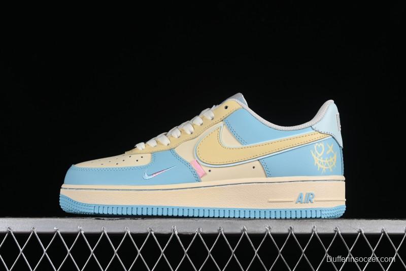 Nike Air Force 1 '07 Low Custom Casual Sneakers with Full-Length Honeycomb Air Cushion - XL2312-555