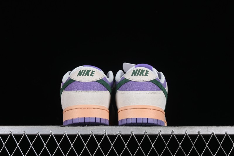 Nike SB Dunk Low Casual Skateboarding Shoes in Purple with Black Swoosh - HF5030-030
