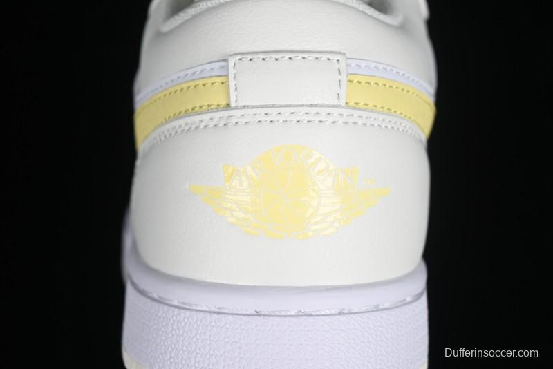Nike Air Jordan 1 Low AJ1 Lemon Yellow Low-Top Casual Sneakers - FV8486-181