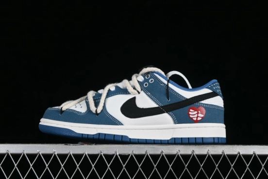 Nike Dunk Low Retro High Street Style Sashiko Stitch Hemp Rope Deconstructed SB Lace-Up Low-Top Casual Sneakers - DV0834-101