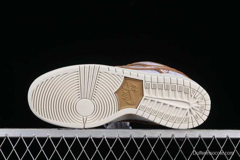 Nike SB Dunk Low Premium "Pastoral Print" Skateboarding Shoes - FN5880-001