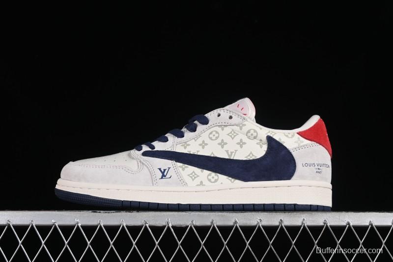 Nike Air Jordan 1 Low OG SP Travis Scott x Fragment Design Collaboration Sneakers - YQ2088-668