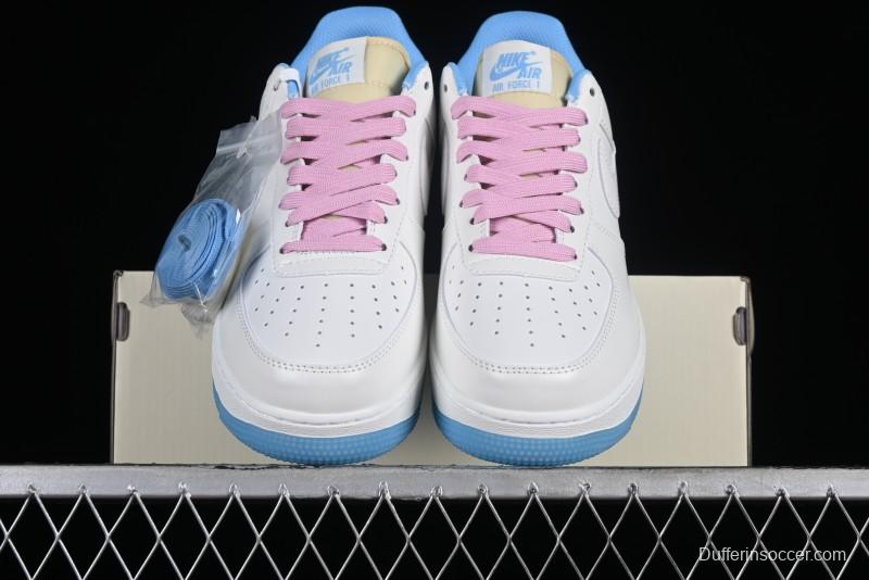 Nike Air Force 1 '07 Low Color-Changing Thermal-Activated White Blue Pink Casual Sneakers - LC5688-001