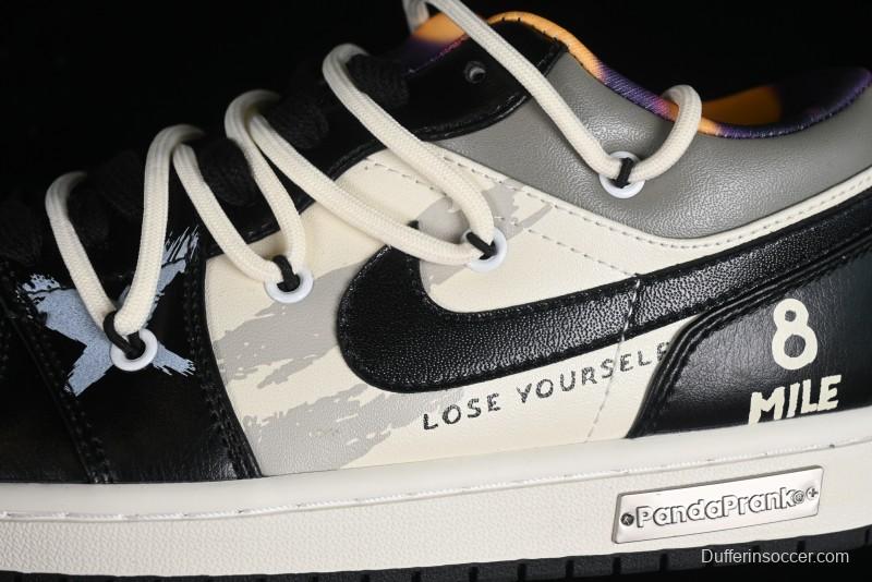 Nike Air Jordan 1 Low AJ1 Panda Prank Hip-Hop Theme - Big Shots Casual Sneakers