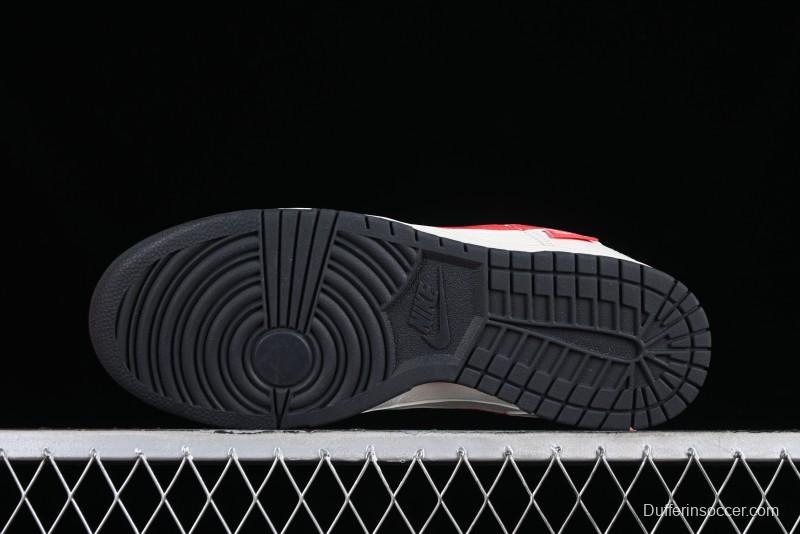 Supreme x Nike SB Dunk Low Casual Skate Shoes with Zoom Air Cushion - DQ1098-333