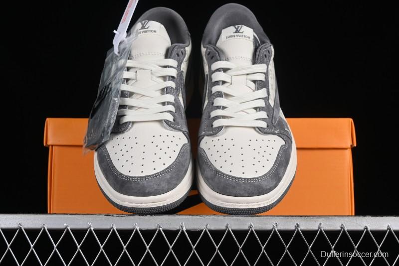 Nike Air Jordan 1 Low OG SP Travis Scott x Fragment Design Collaboration Sneakers - SJ2068-001