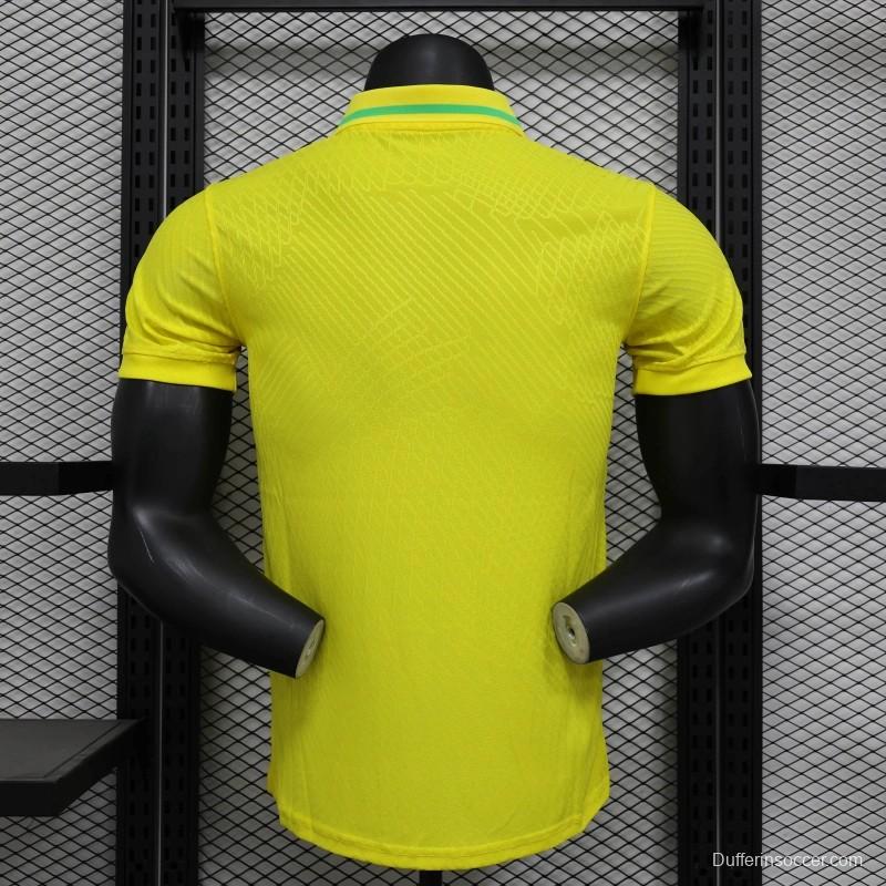 25/26 Player Version Brazil POLO Yellow Jersey
