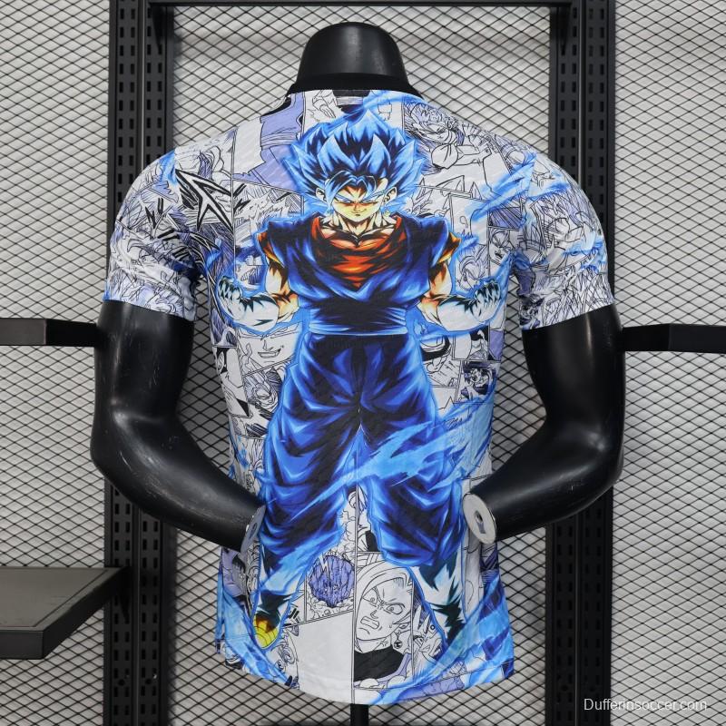 Player Version 2025 Japan White with Dragon Ball Z Anime Design Jersey