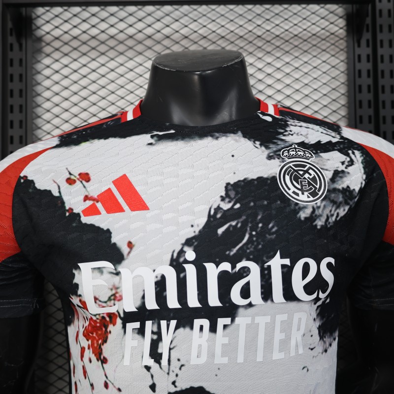Player Version 25/26 Real Madrid Chinese Ink Painting Style Limited Edition Jersey with Emirates Sponsor