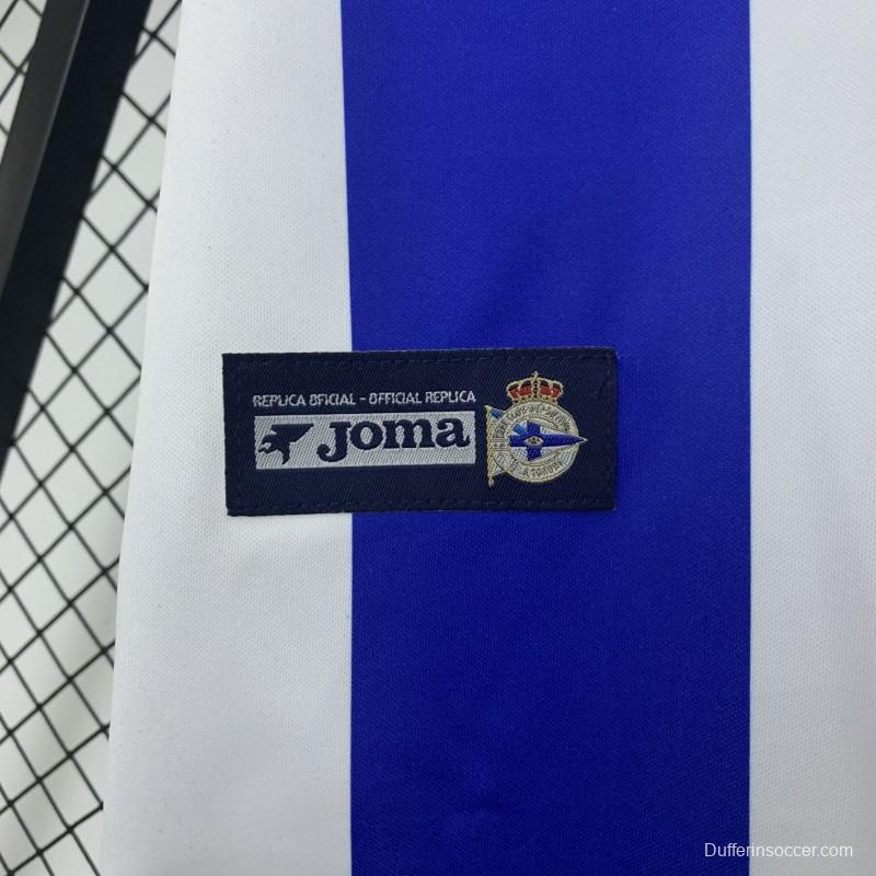 03/04 Retro Deportivo La Coruna Home Jersey