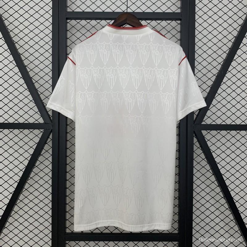 91/92 Retro Sevilla Home Jersey