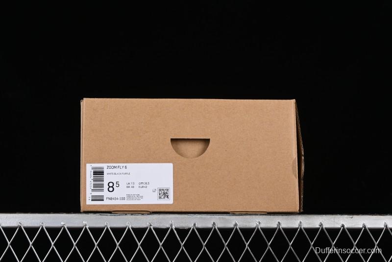 Nike Zoom Fly 6 Lightweight Responsive Running Shoes with Flyknit and React Technology - FN8454-100