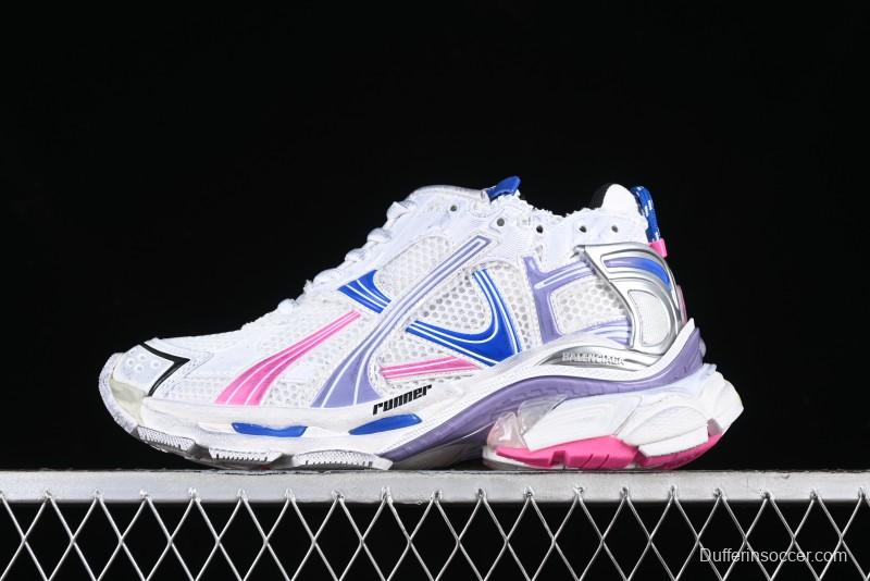Balenciaga Runner Kith Four Color Retro Casual Sneakers - W3RMU9554