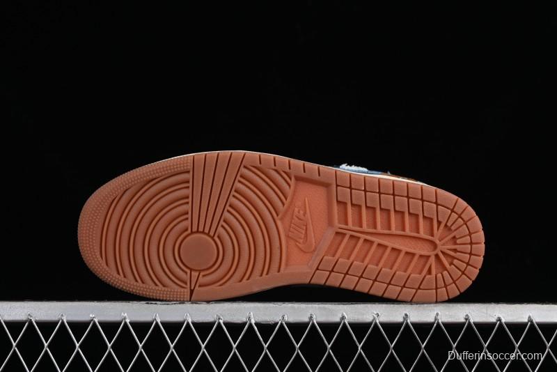 Nike Air Jordan 1 Low AJ1 Customized Low-Top Casual Sneakers - FZ5042-041