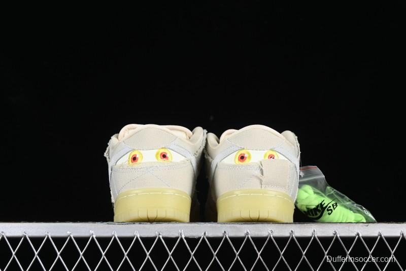 Nike SB Dunk Low "Mummy" Skateboarding Shoes with Mummy-Inspired Design - DM0774-111