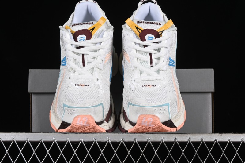 Balenciaga Runner Kith Four Color Retro Casual Sneakers - W3RNY0326