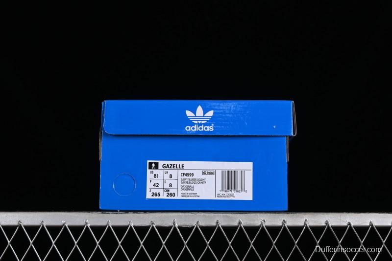 Adidas Originals Gazelle Indoor Retro Casual Slip-Resistant Wear-Resistant Low-Top Sneakers - IF4599