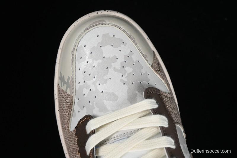 Nike SB Dunk Low Panda Prank Pioneer Knight Survival Beige Brown SB Strap Low Top Casual Skate Shoes - DD1391-400