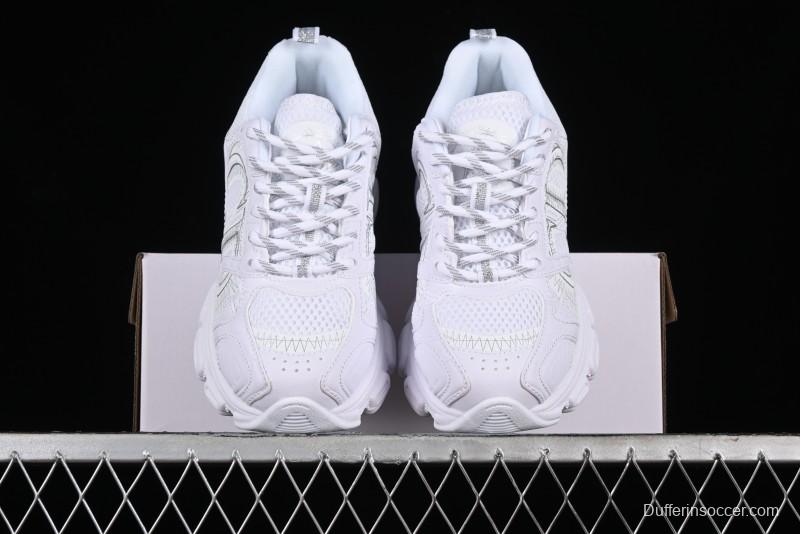 Dior Chrono Round Toe Lace-Up Lifestyle Casual Running Shoes - 10W WHITE