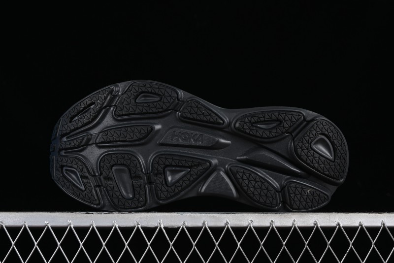HOKA ONE ONE Bondi 8 Functional Cushioned Running Shoes with Engineered Mesh Upper - 1123202 BBLC