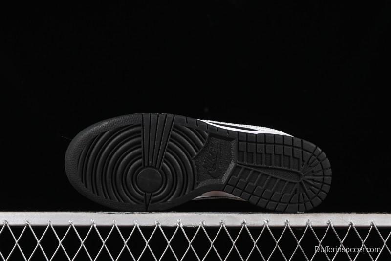 Nike SB Dunk Low Supreme Collaboration - Reverse Black White Swoosh Anniversary Custom Low-Top Casual Sneakers - FC1688-144