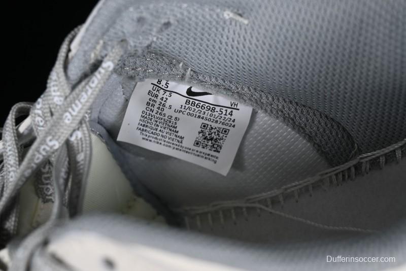 Nike SB Dunk Low Supreme Collaboration - Beige Canvas Anniversary High-End Custom Low-Top Casual Skate Shoes - BB6698-514