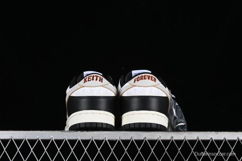 Nike HUF x SB Dunk Low "San Francisco" Black White Panda Skateboarding Shoes - FD8775-001