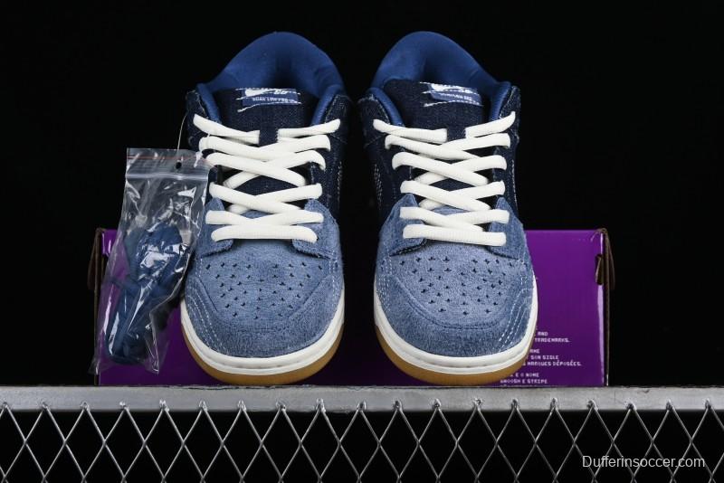 Nike SB Dunk Low Pro Premium "Denim Gum" Low-Top Casual Skate Shoes - CV0316-400