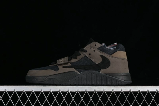 Nike Travis Scott x Jordan Cut The Check AJ1 Basketball Shoes with Velcro Design - FZ8117-200