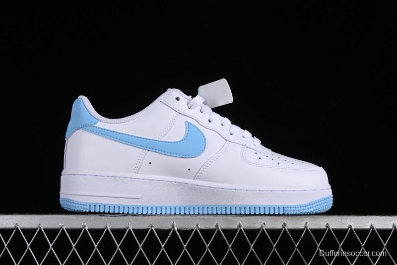 Nike Air Force 1 '07 Low White Blue Casual Sneakers - FQ4296-100