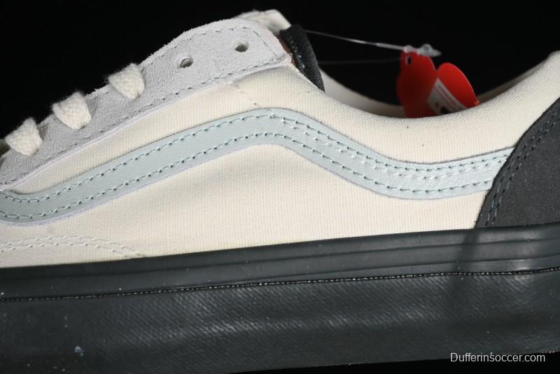 Vans Old Skool Reissue 136 Retro Casual Vulcanized Sneakers in Gray Blue White - VN000CRPGRN